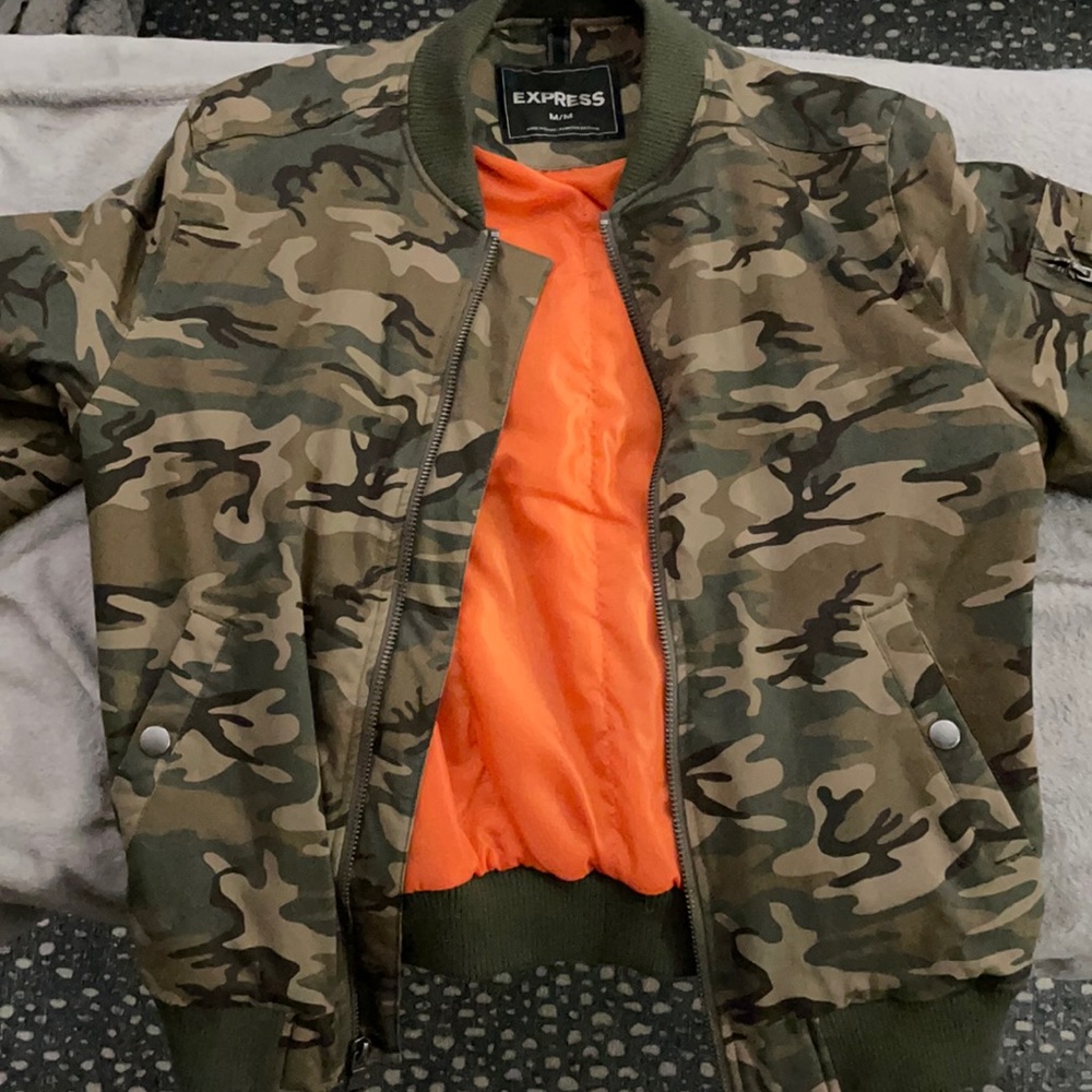 Camo Jacket - Express Size M. New Without Tags